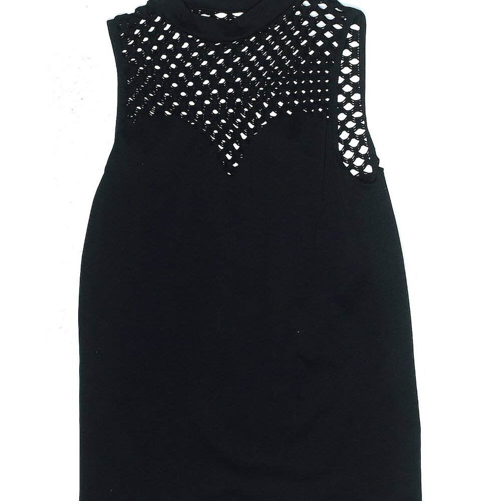 Ladies Black sleeveless top from Venus - mesh cutout design Size Small
